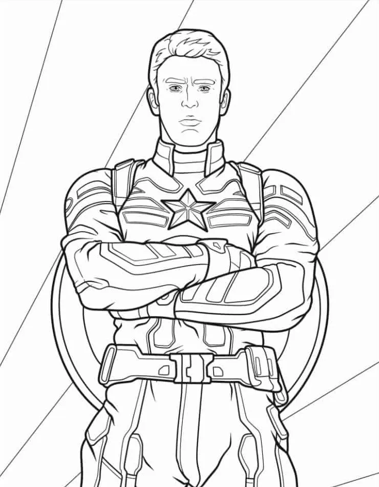 American Captain coloring page (8)