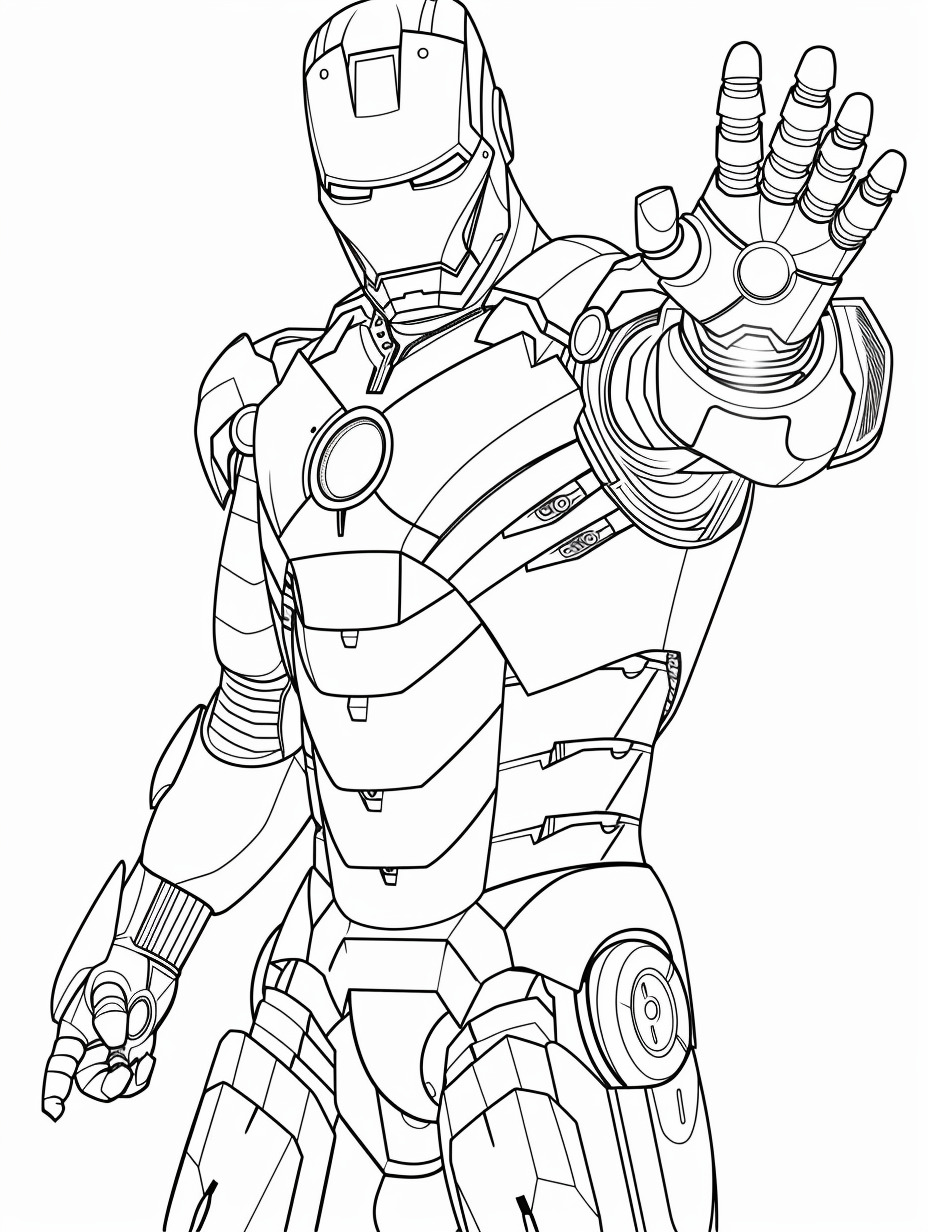 Avengers coloring page (1)