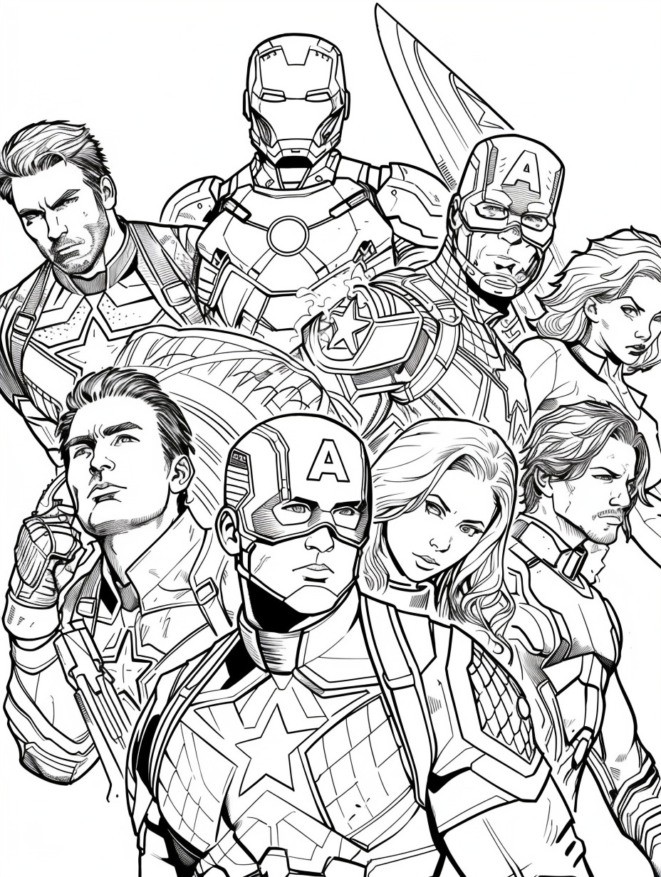 Avengers coloring page (10)