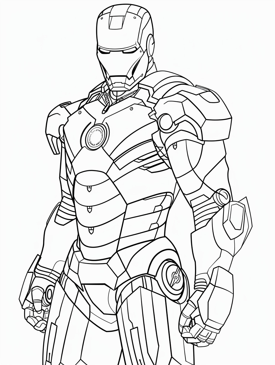 Avengers coloring page (3)