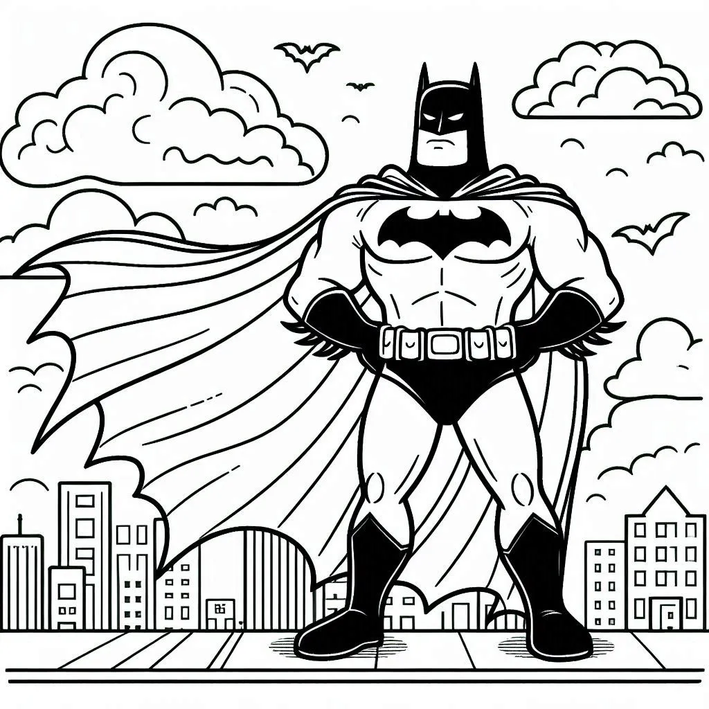 Batman coloring page (10)