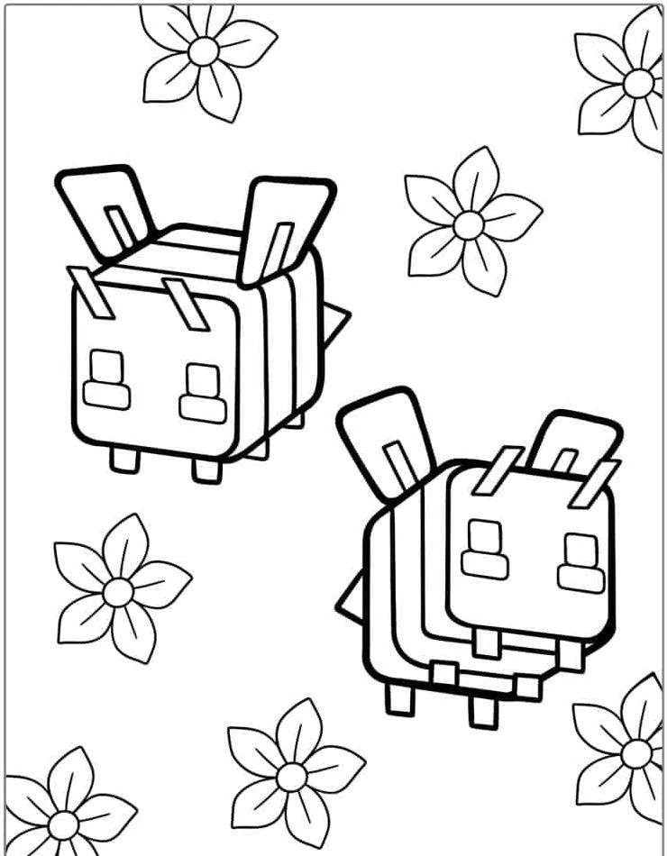 Bee coloring page (32)