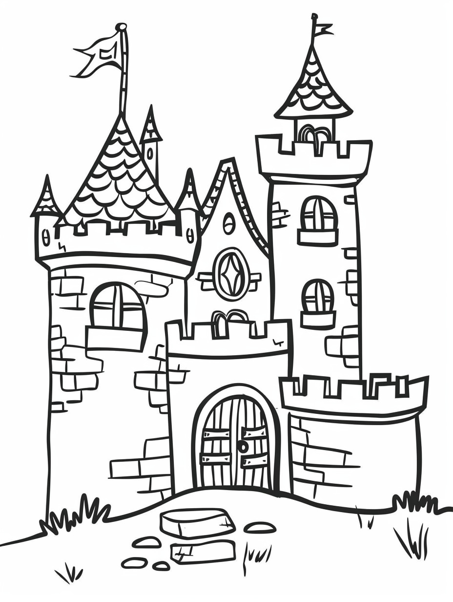 Castle coloring page (11)