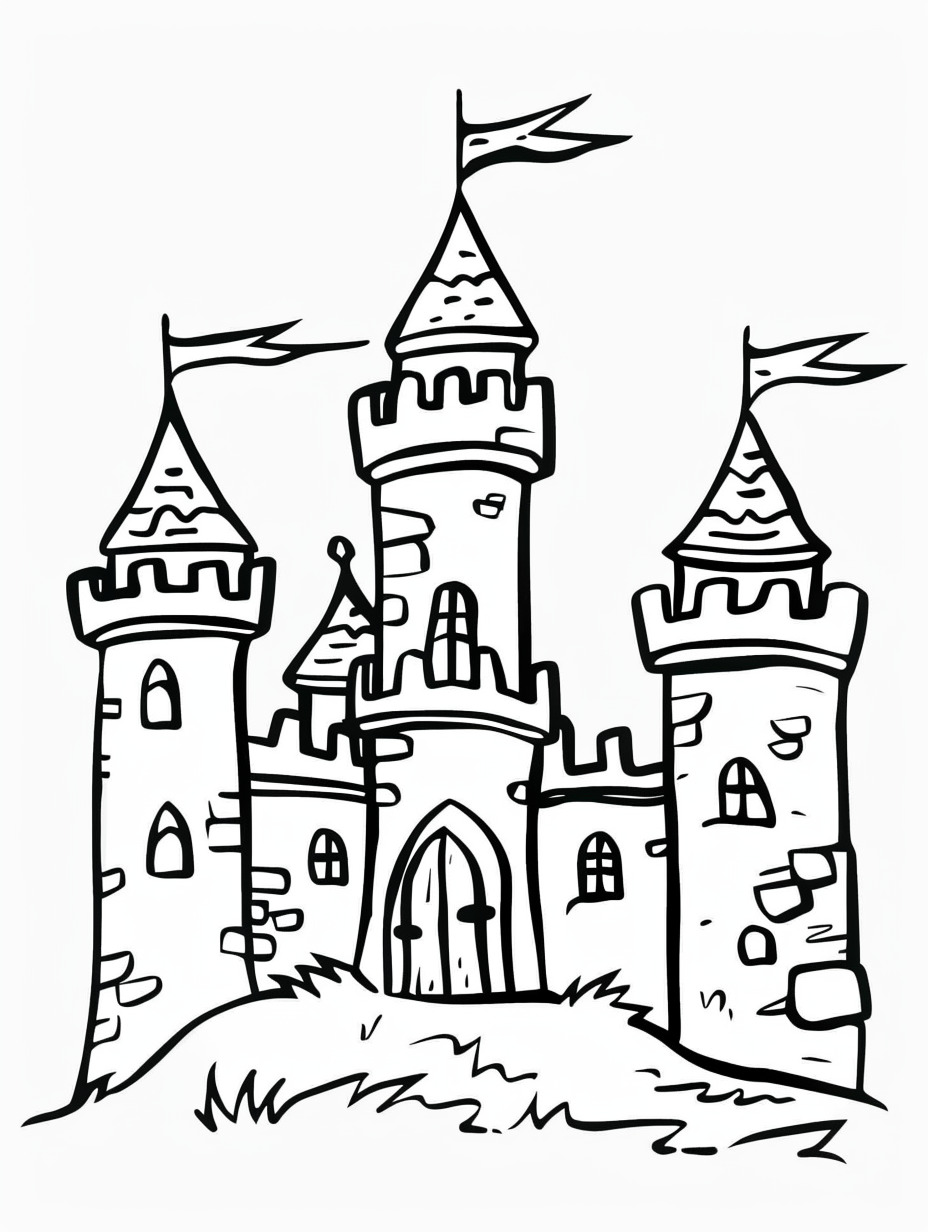 Castle coloring page (12)