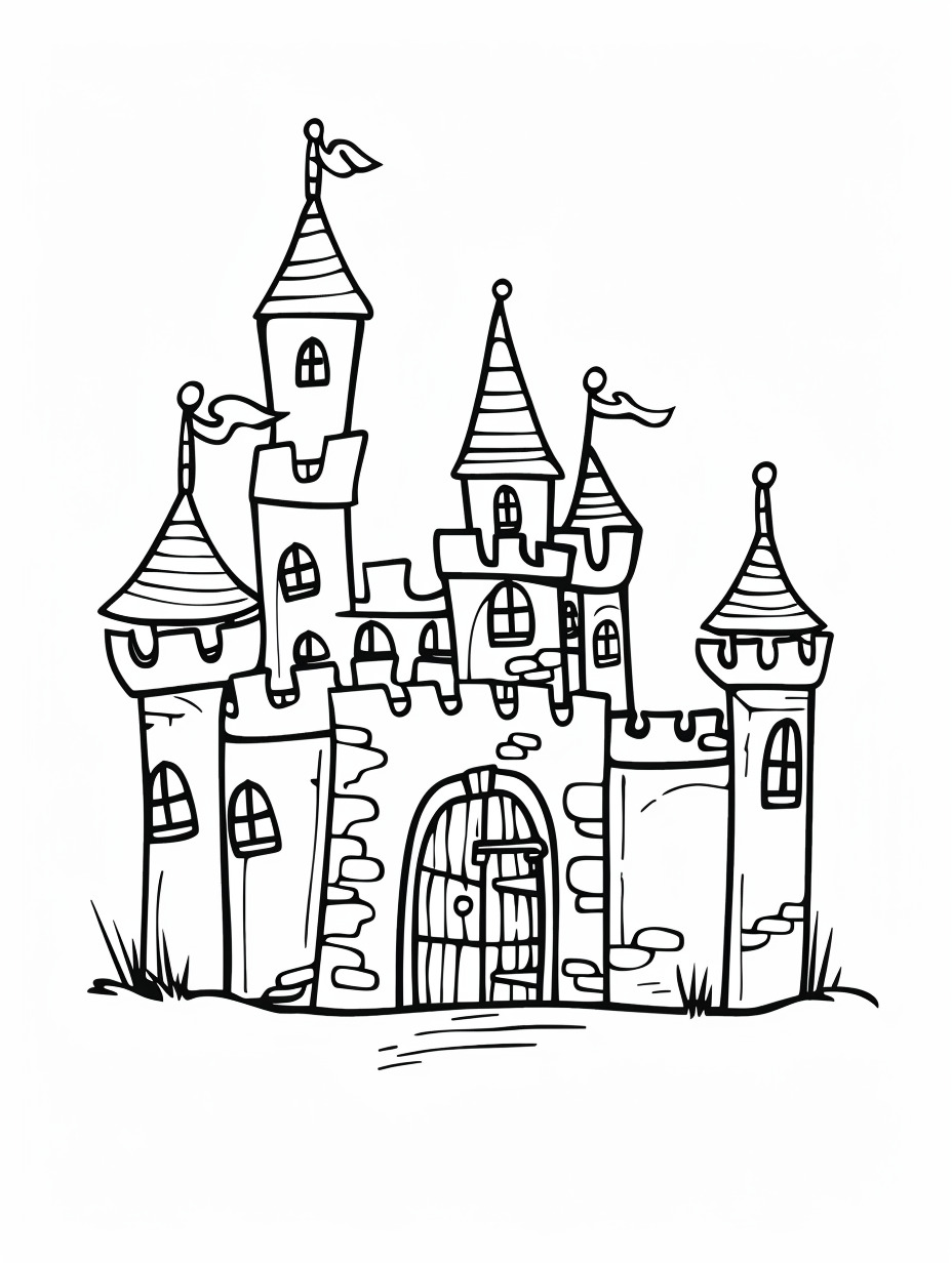 Castle coloring page (13)