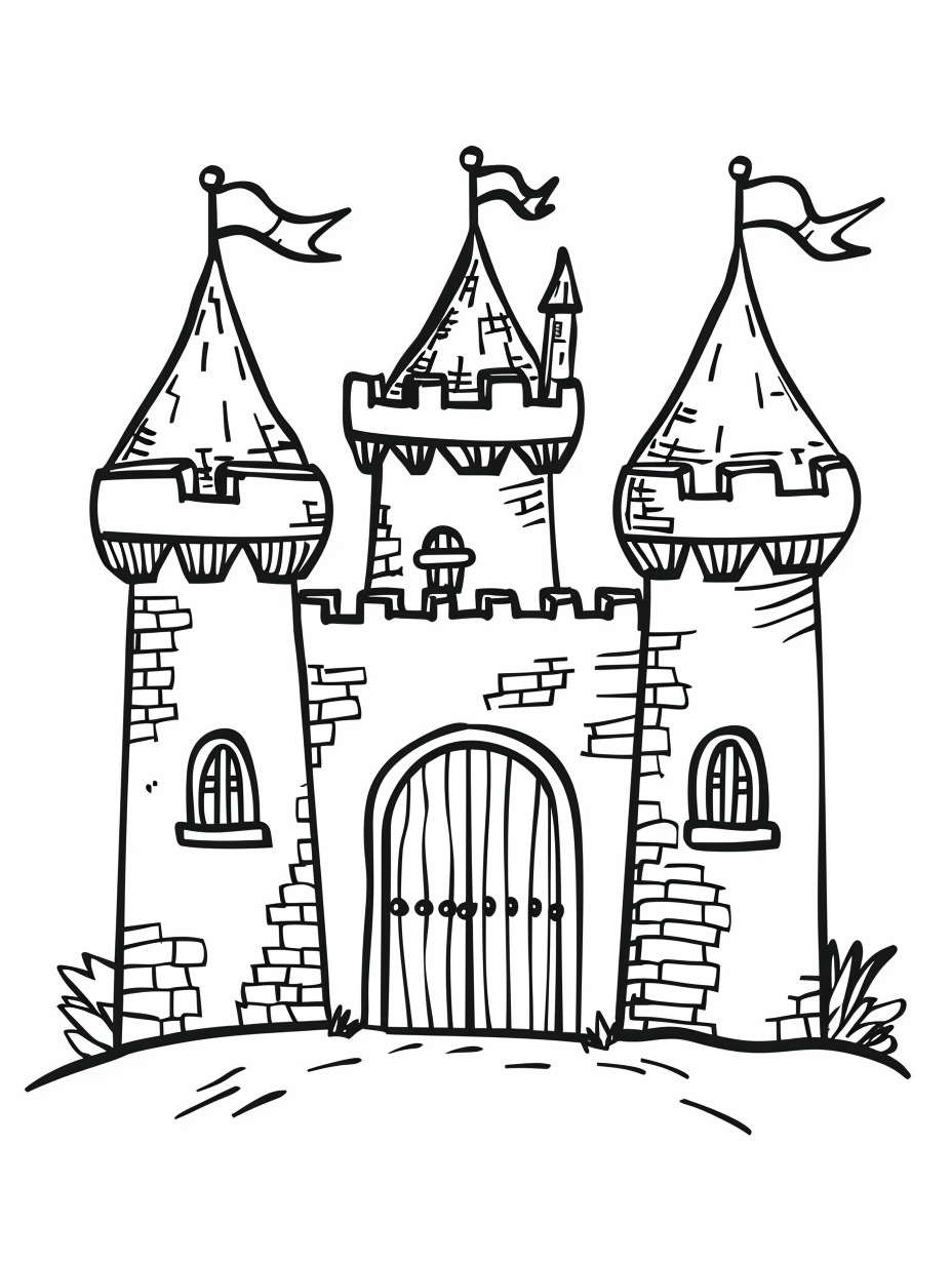 Castle coloring page (14)