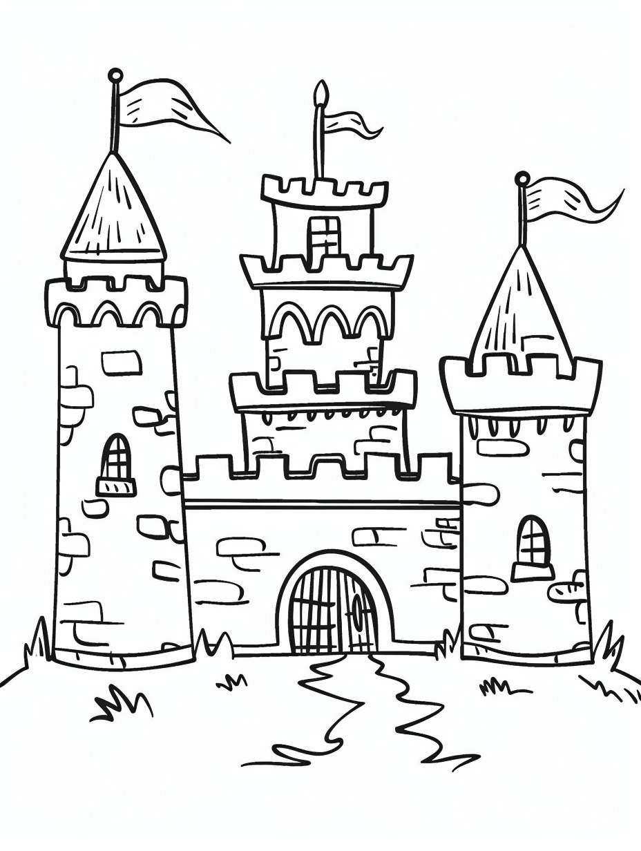 Castle coloring page (15)