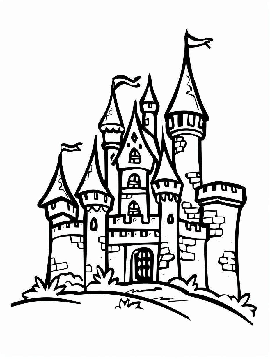 Castle coloring page (18)