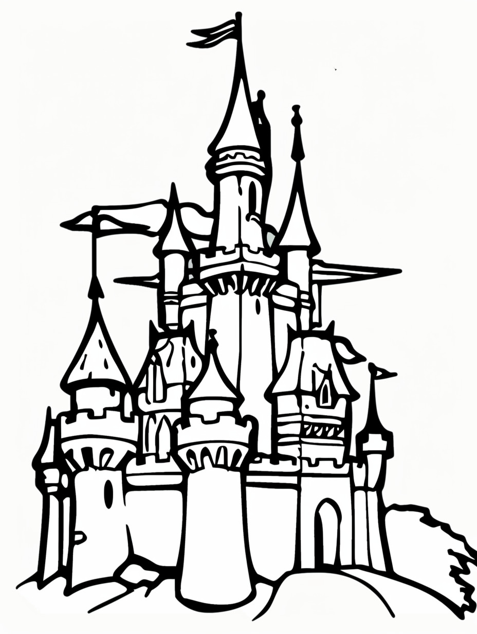 Castle coloring page (19)