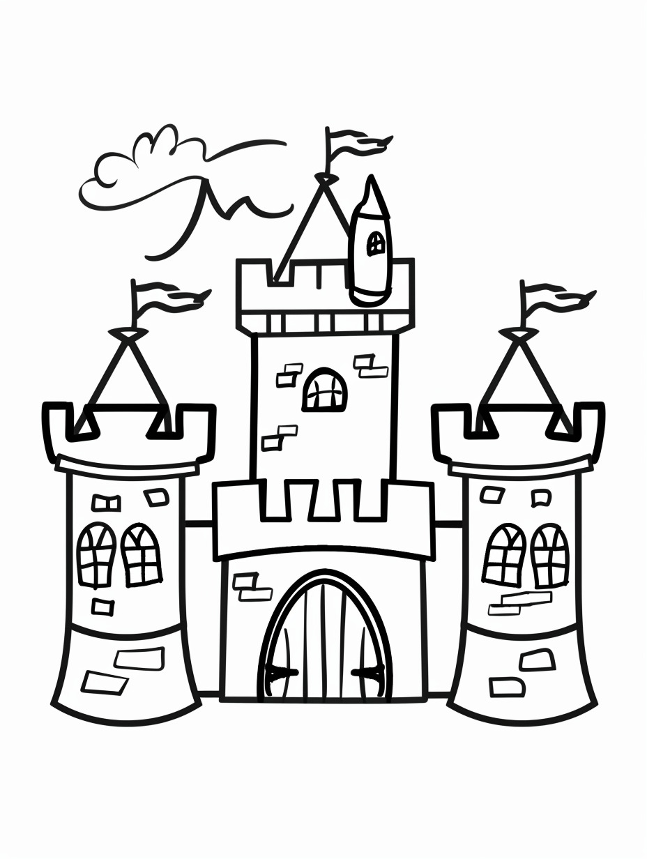 Castle coloring page (20)