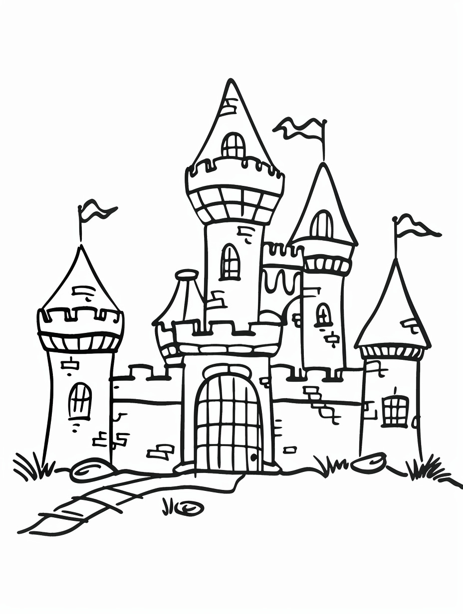 Castle coloring page (21)