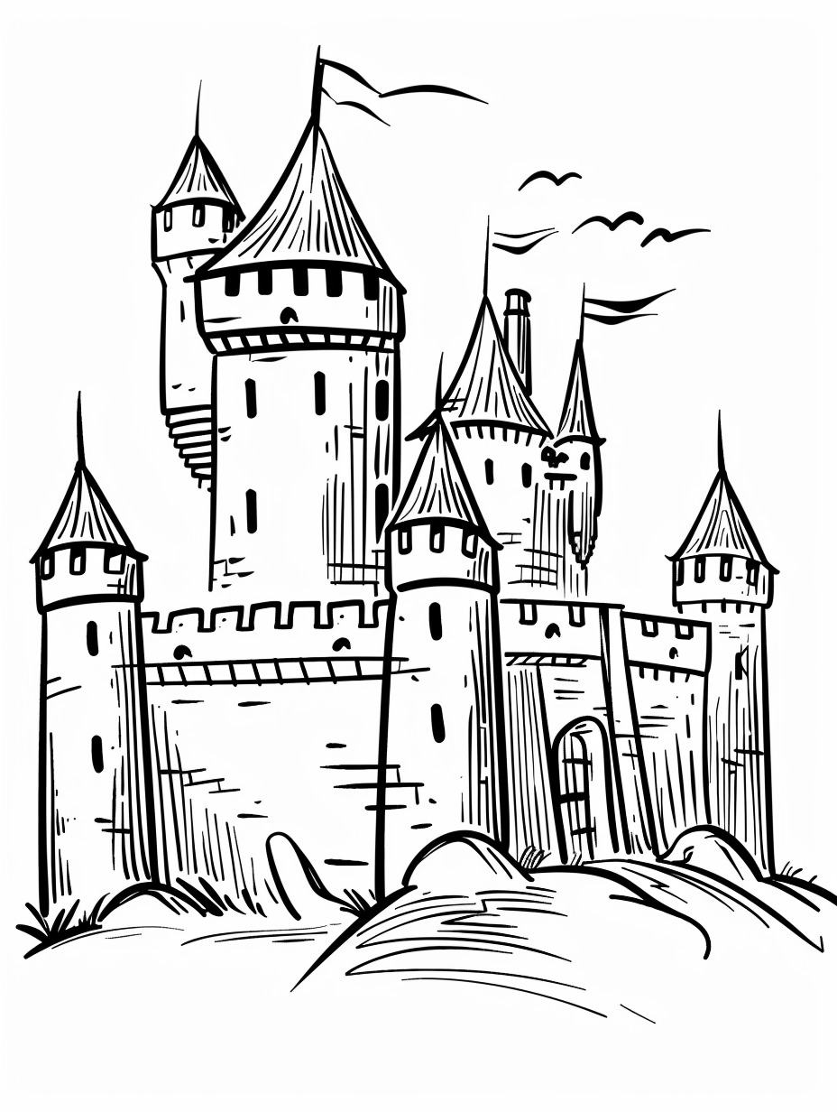 Castle coloring page (23)