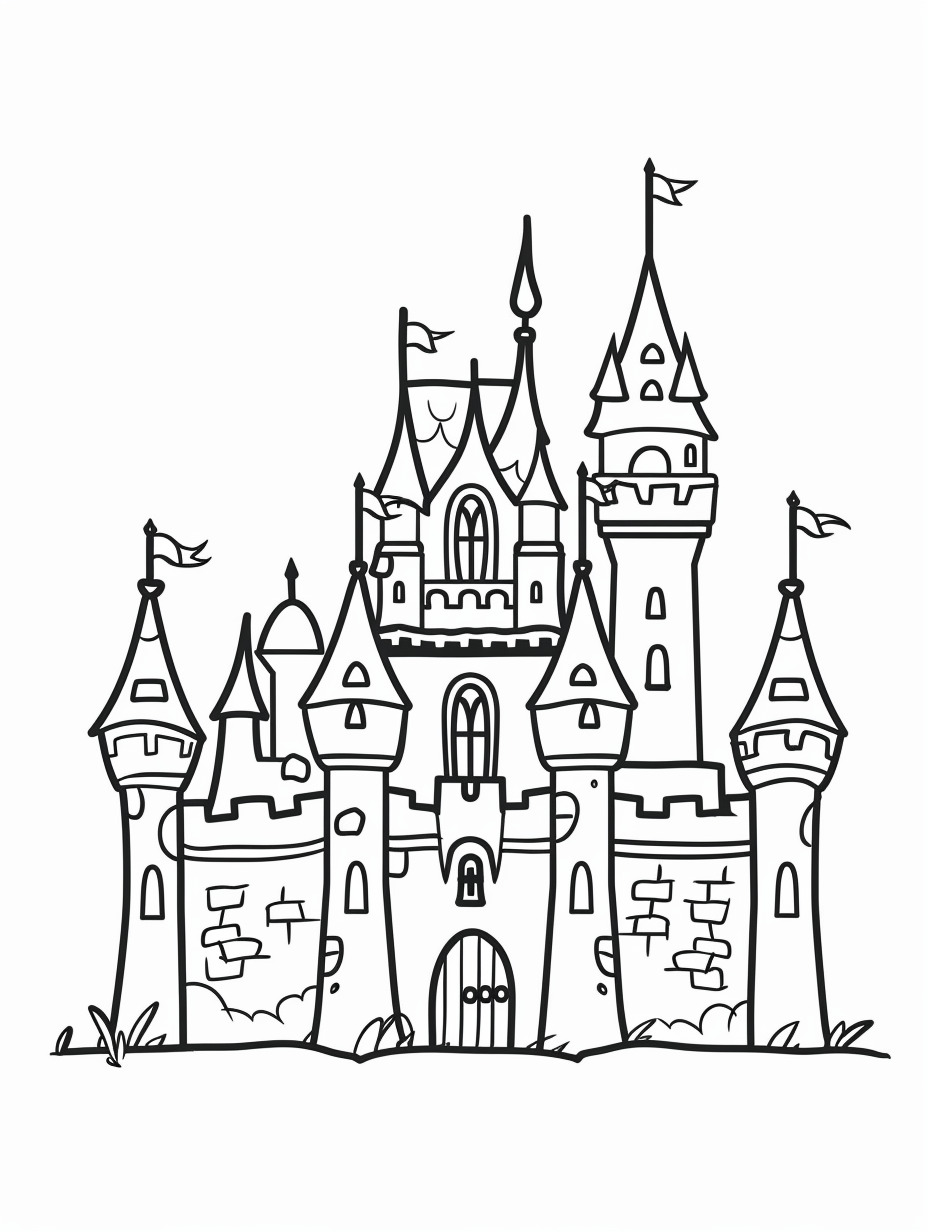 Castle coloring page (7)