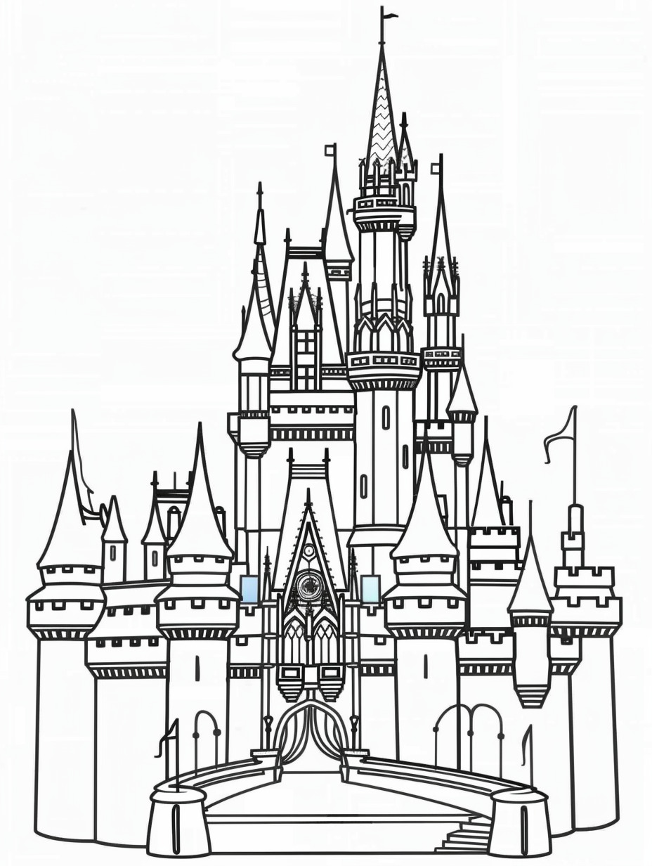 Castle coloring page (8)