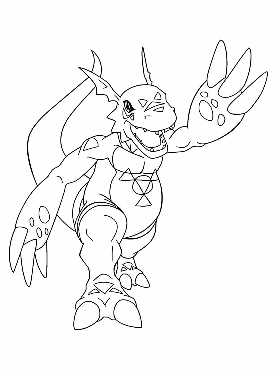 Digimon coloring page (10)