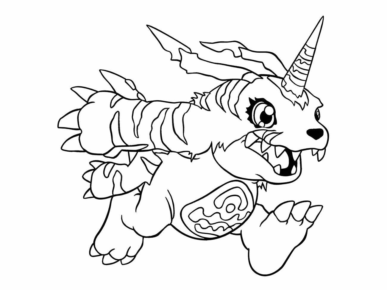 Digimon coloring page (14)