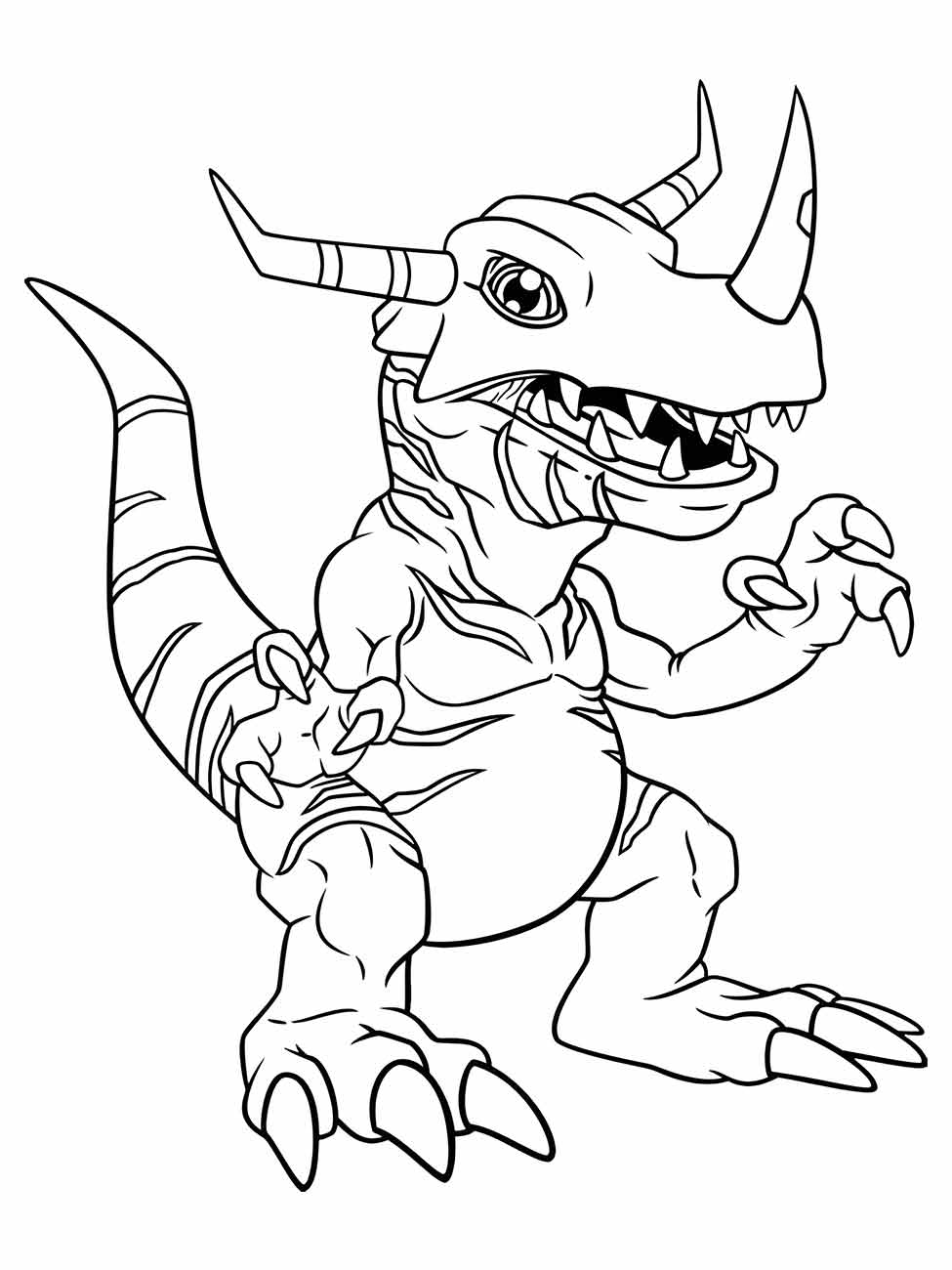 Digimon coloring page (22)