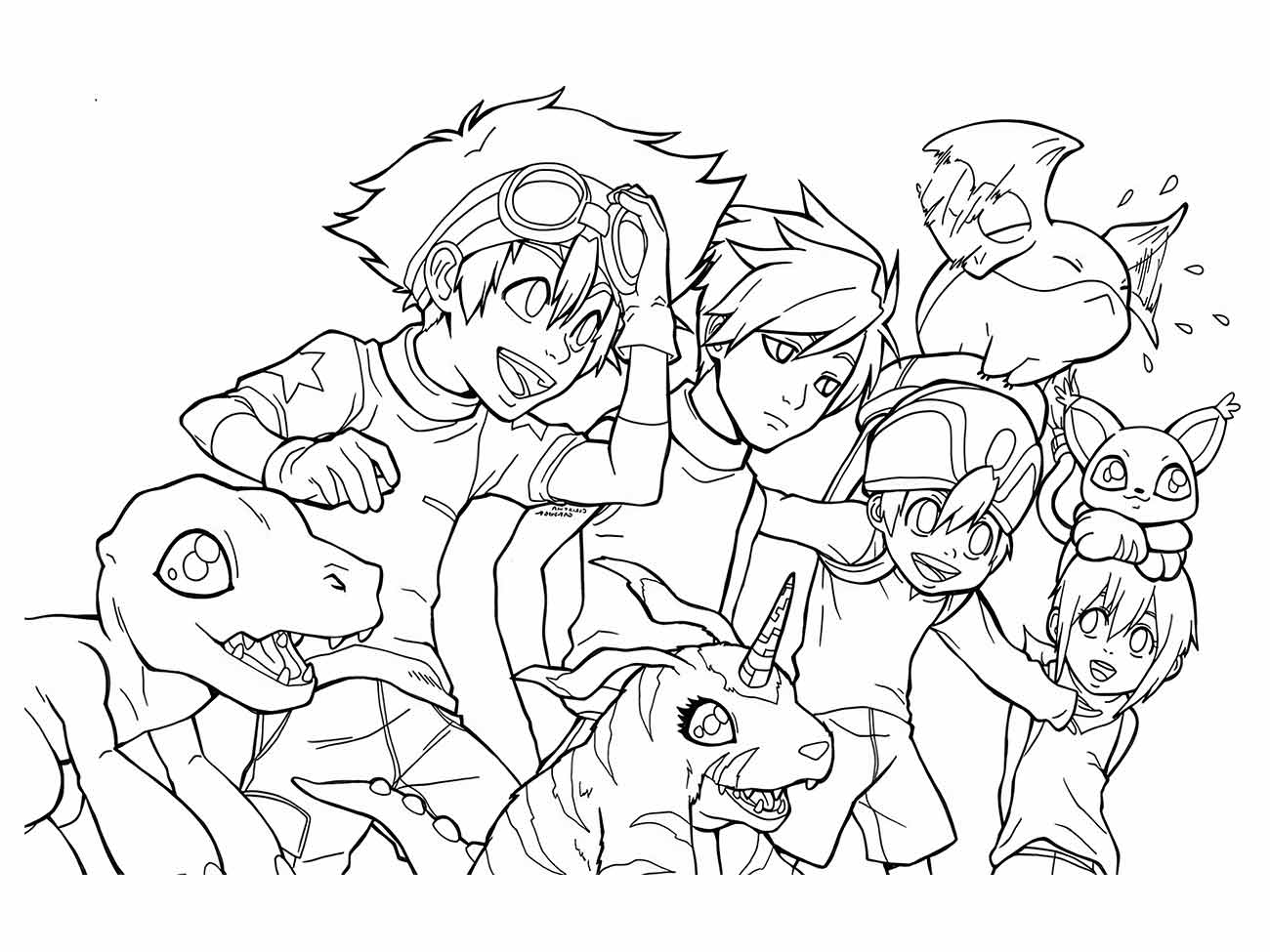 Digimon coloring page (54)