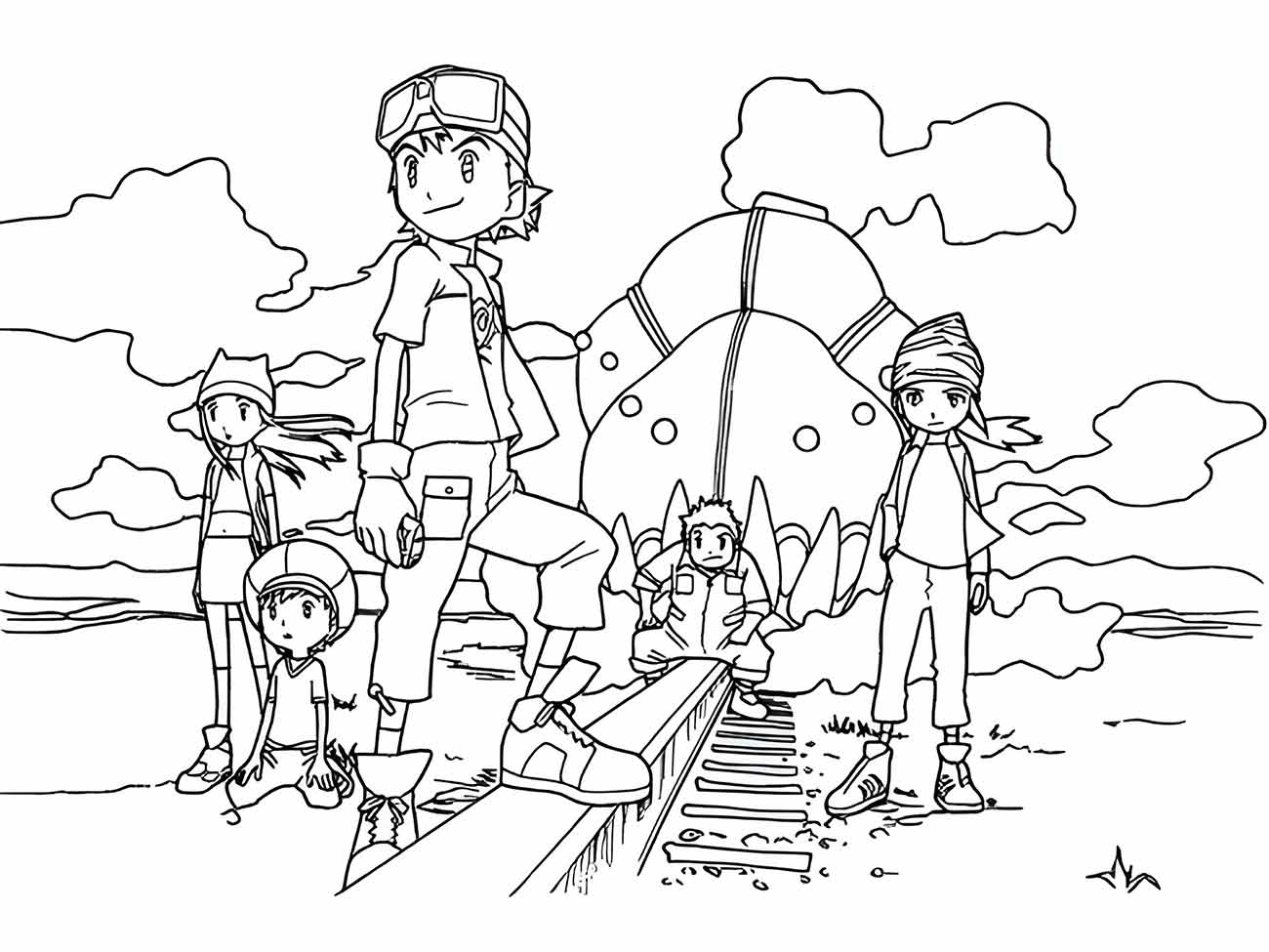 Digimon coloring page (55)