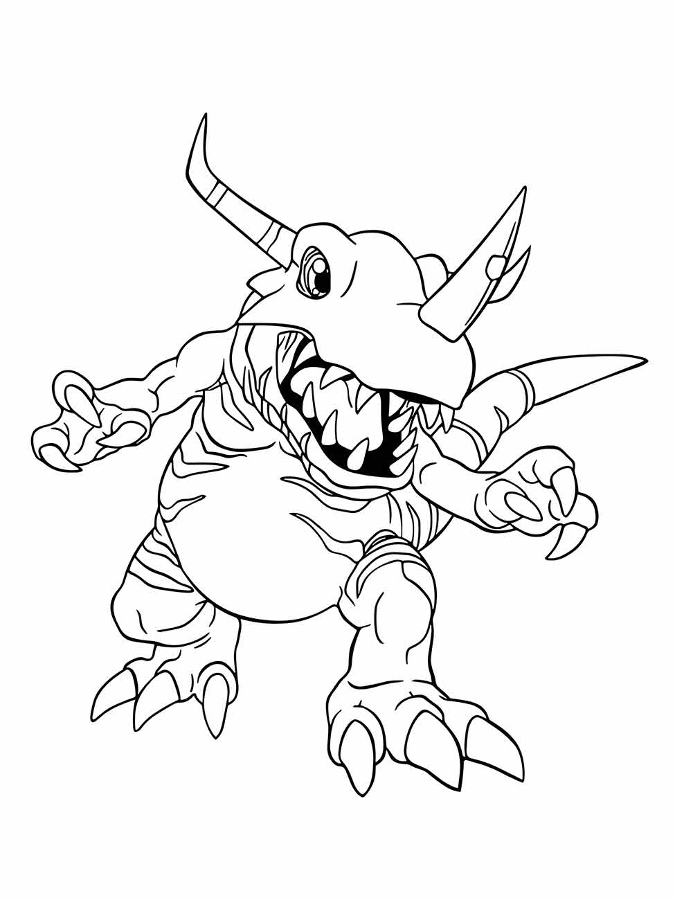 Digimon coloring page (6)