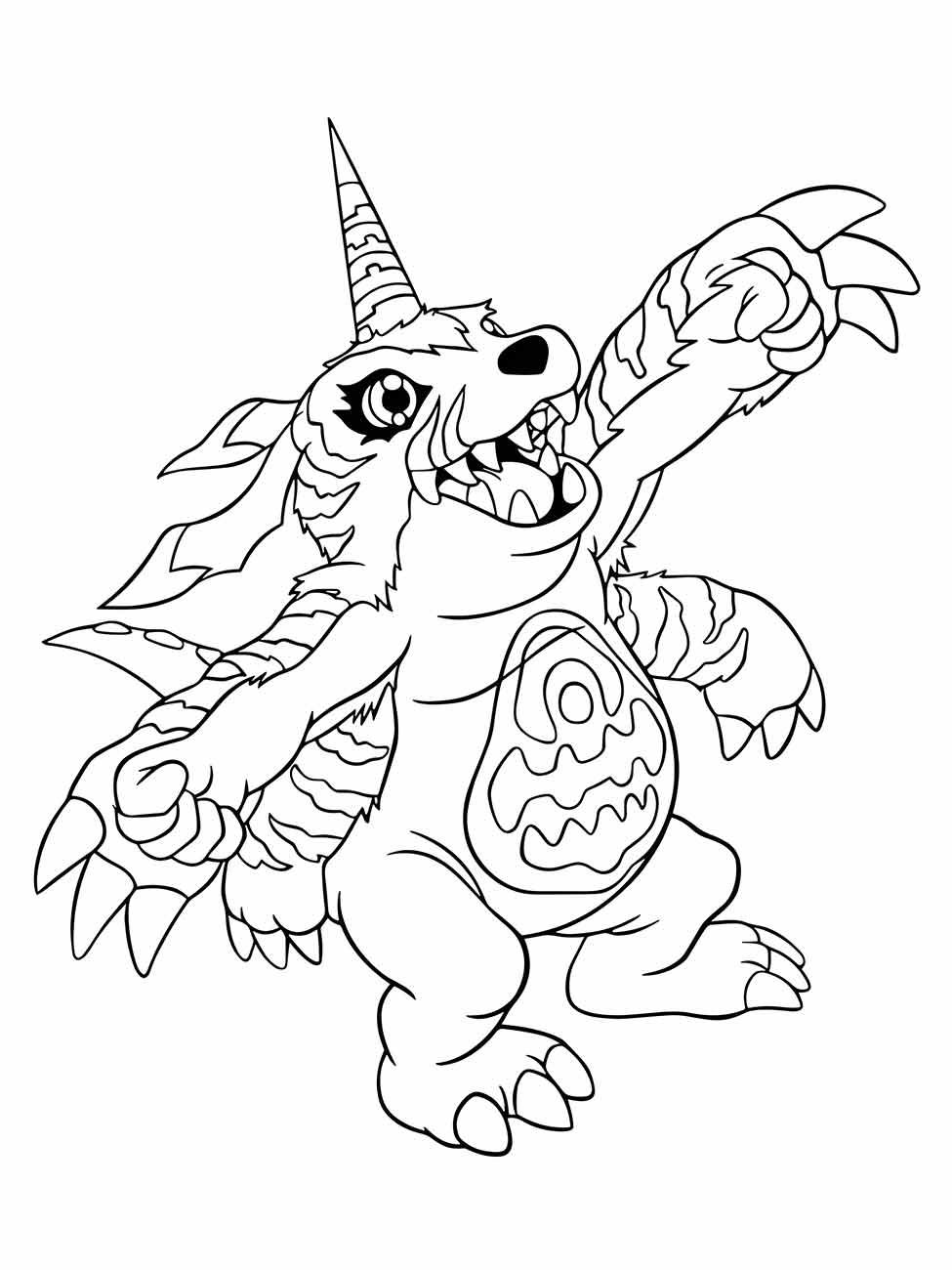 Digimon coloring page (8)