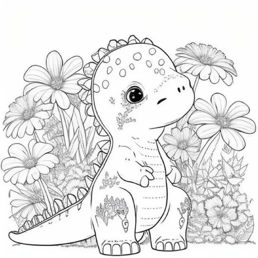 Dinossaurs coloring page (10)