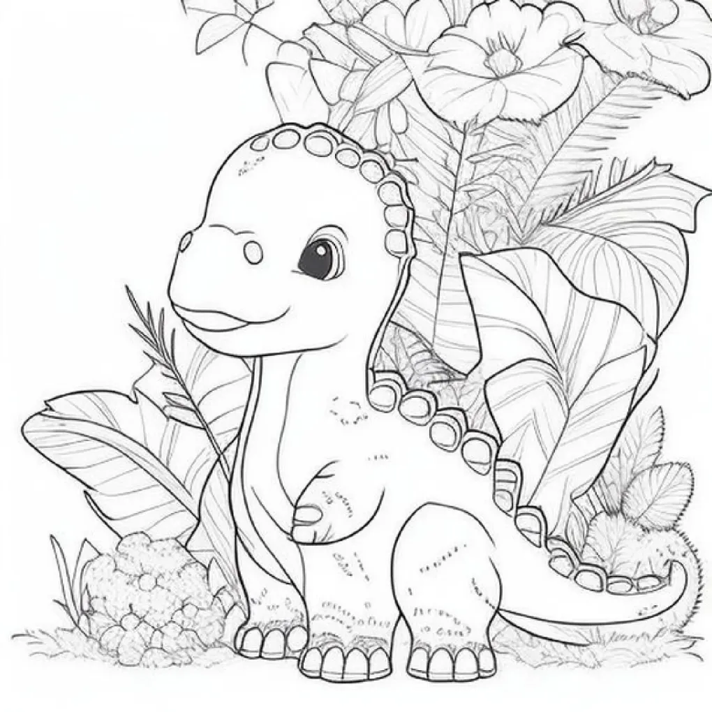 Dinossaurs coloring page (11)