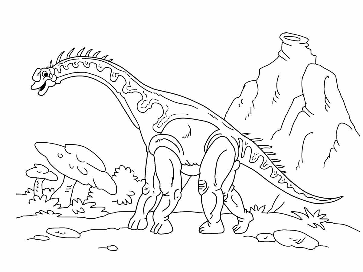 Dinossaurs coloring page (12)