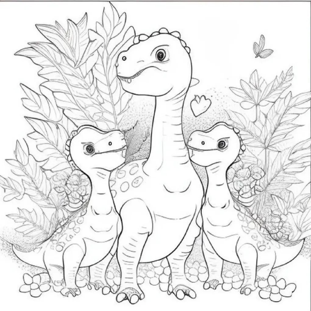 Dinossaurs coloring page (13)