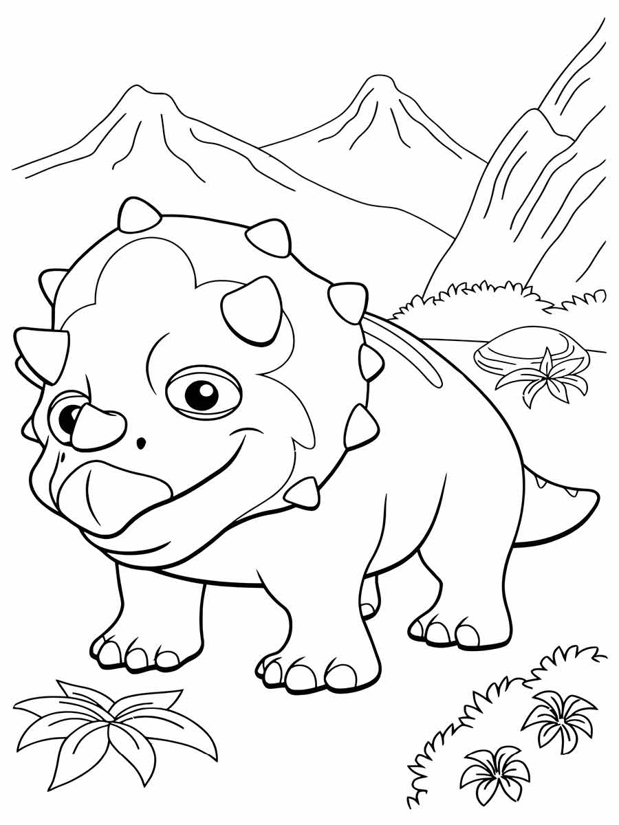 Dinossaurs coloring page (14)