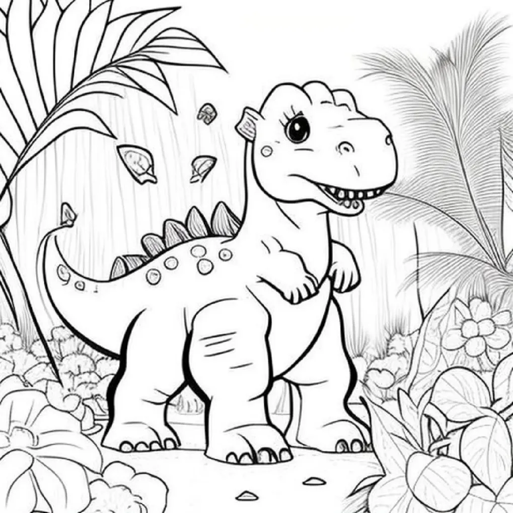 Dinossaurs coloring page (14)