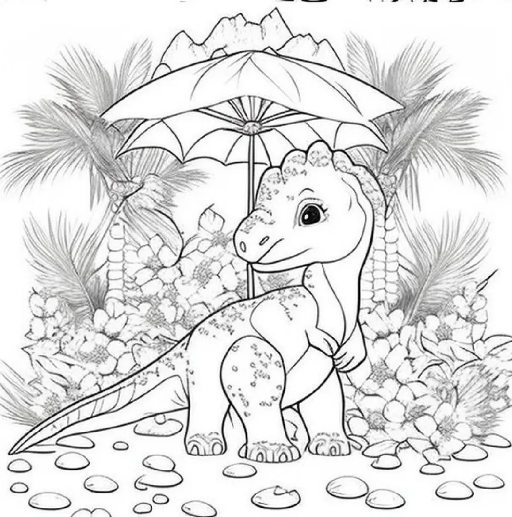 Dinossaurs coloring page (18)