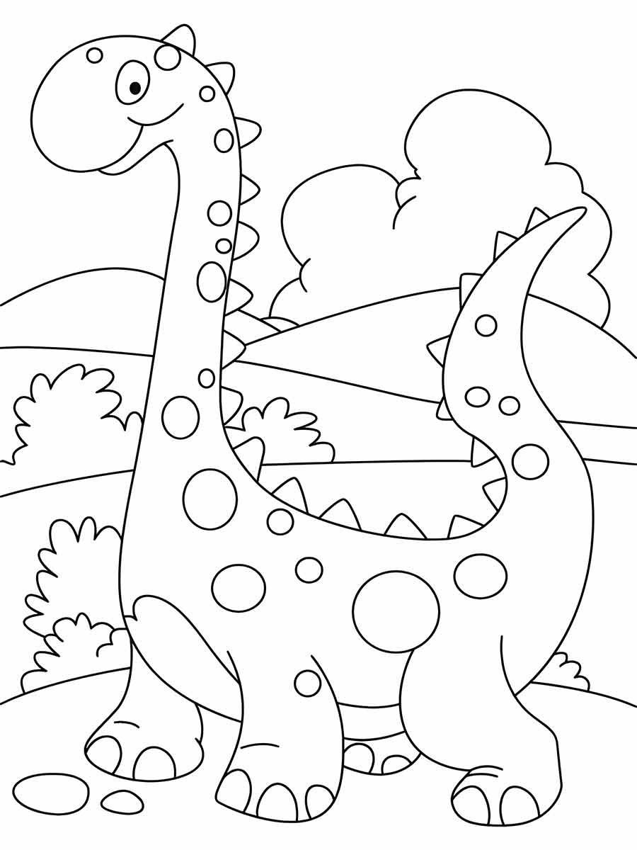 Dinossaurs coloring page (20)