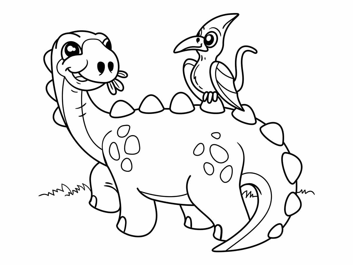 Dinossaurs coloring page (25)