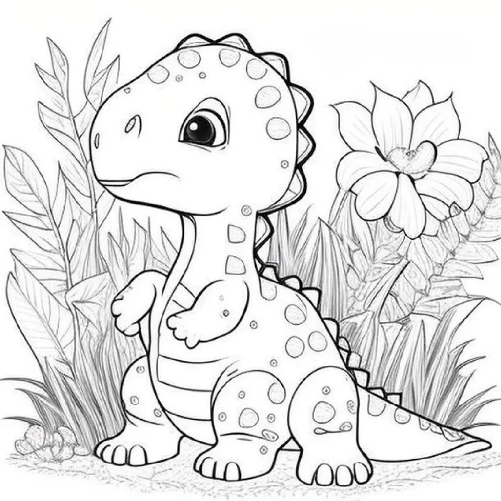 Dinossaurs coloring page (25)