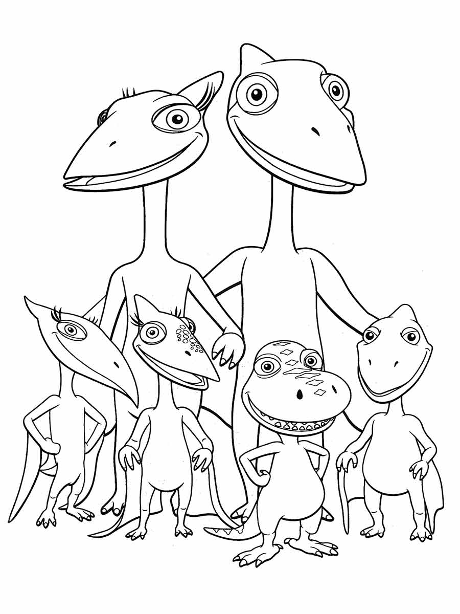 Dinossaurs coloring page (28)