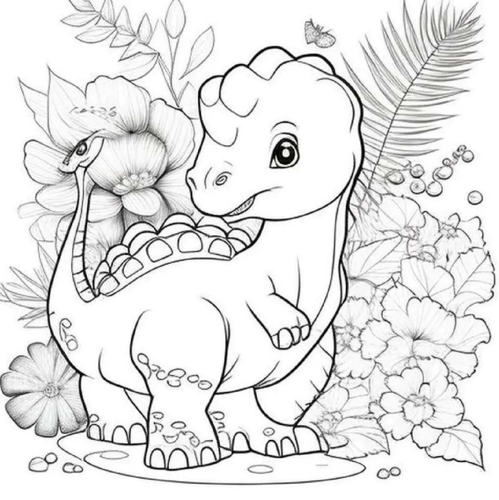 Dinossaurs coloring page (28)