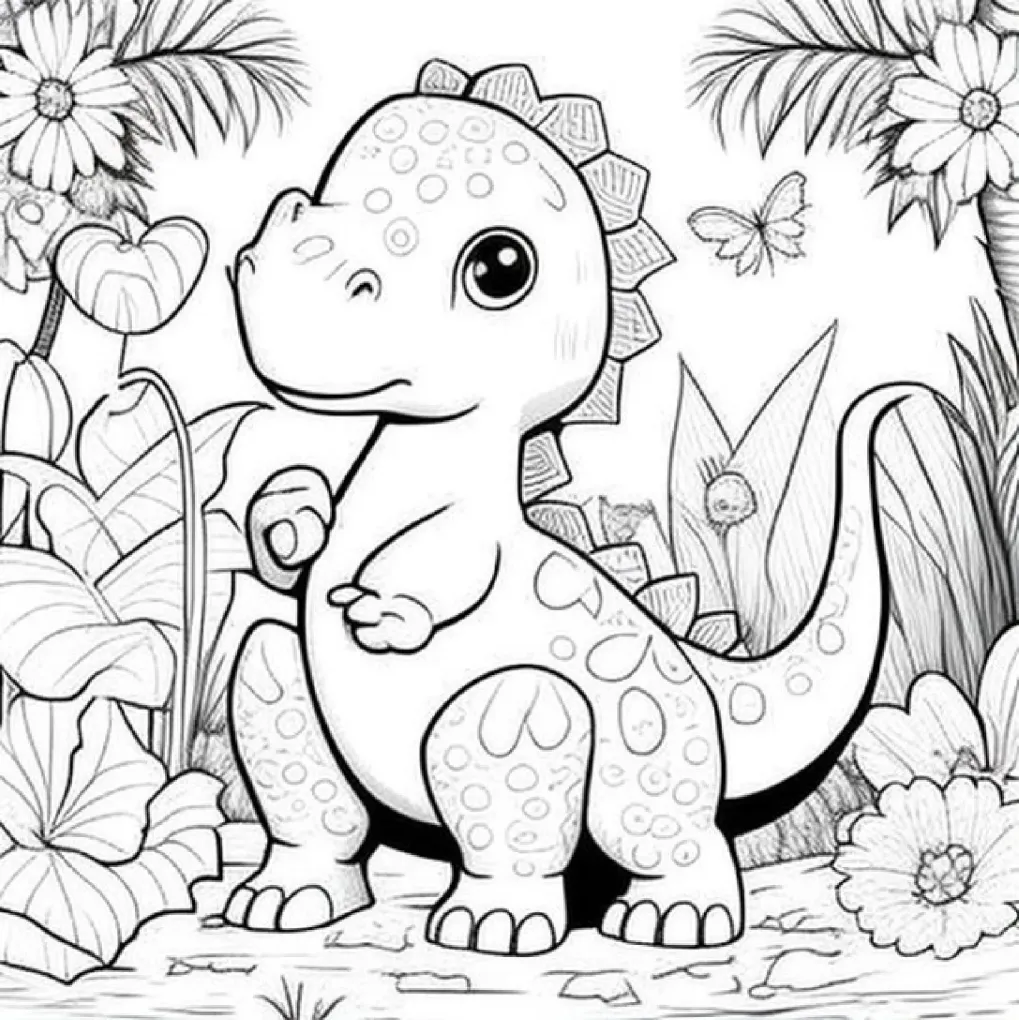 Dinossaurs coloring page (29)