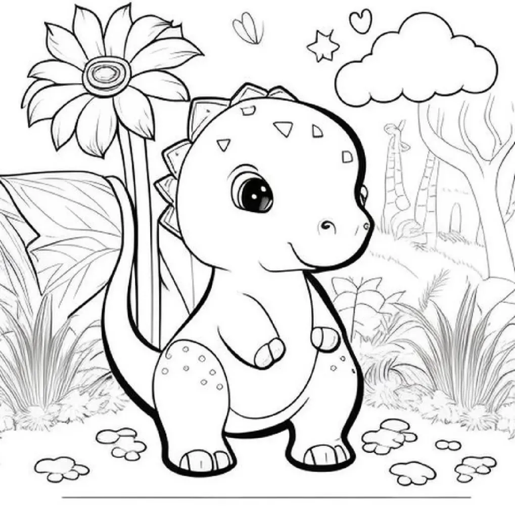 Dinossaurs coloring page (30)