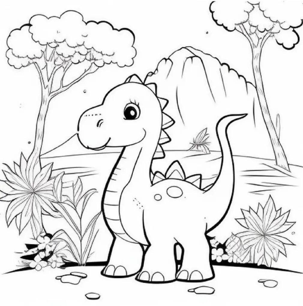 Dinossaurs coloring page (34)