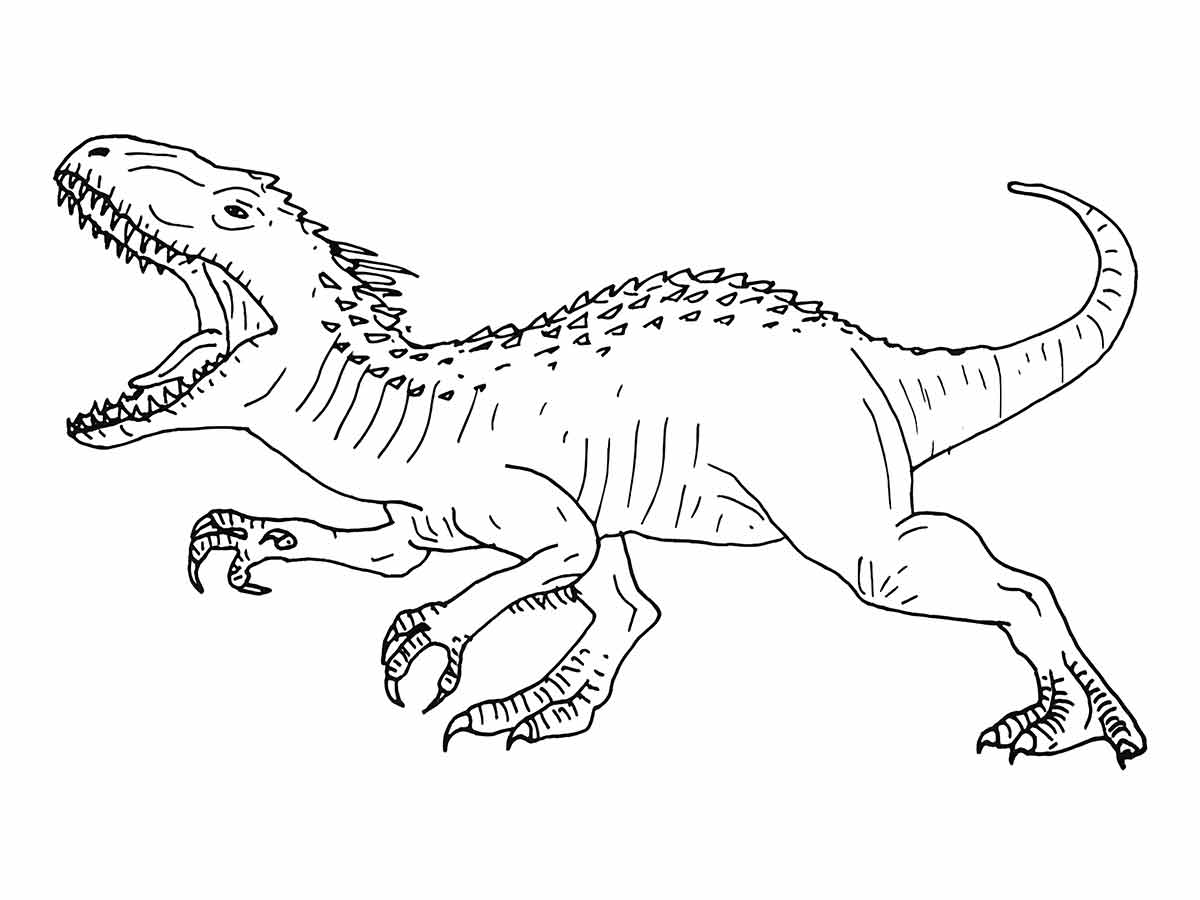 Dinossaurs coloring page (38)