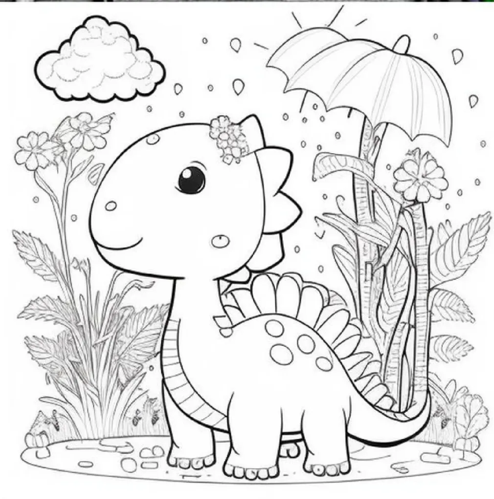 Dinossaurs coloring page (38)