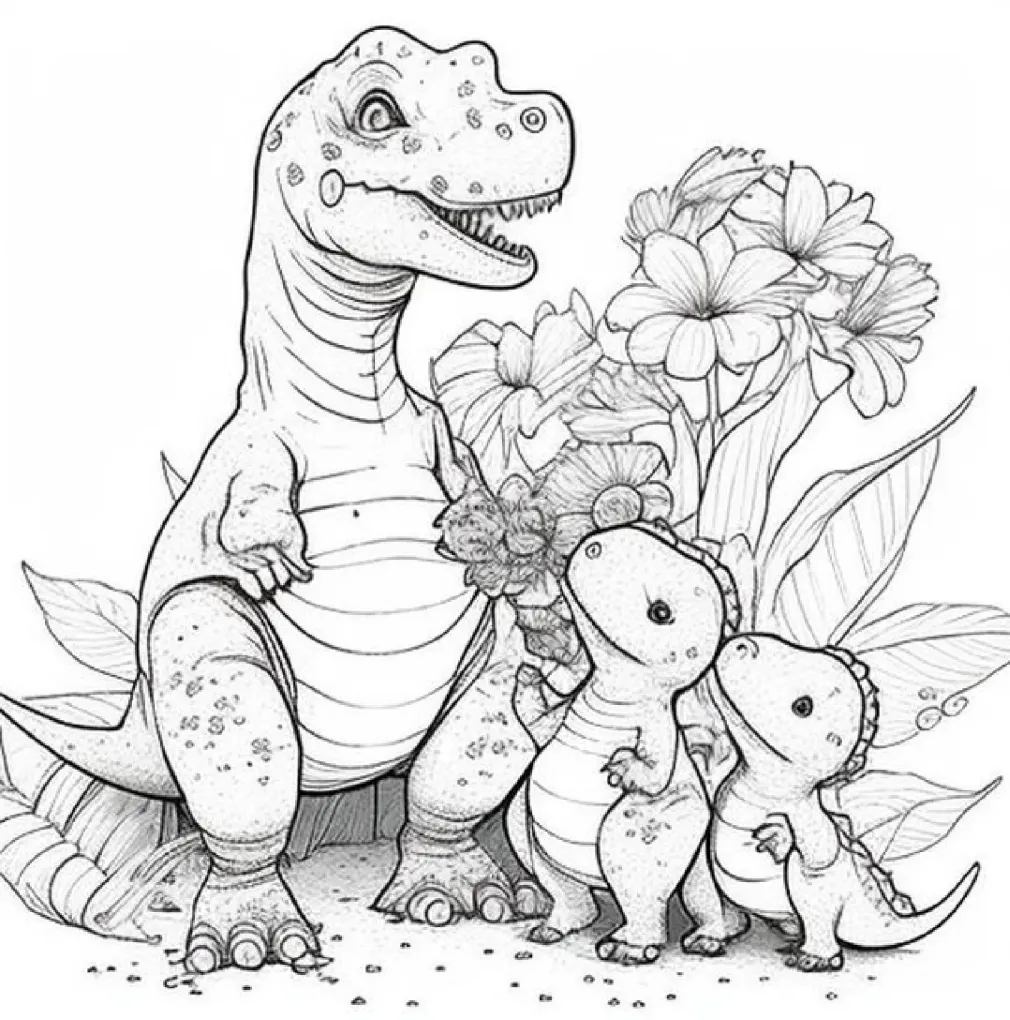 Dinossaurs coloring page (39)