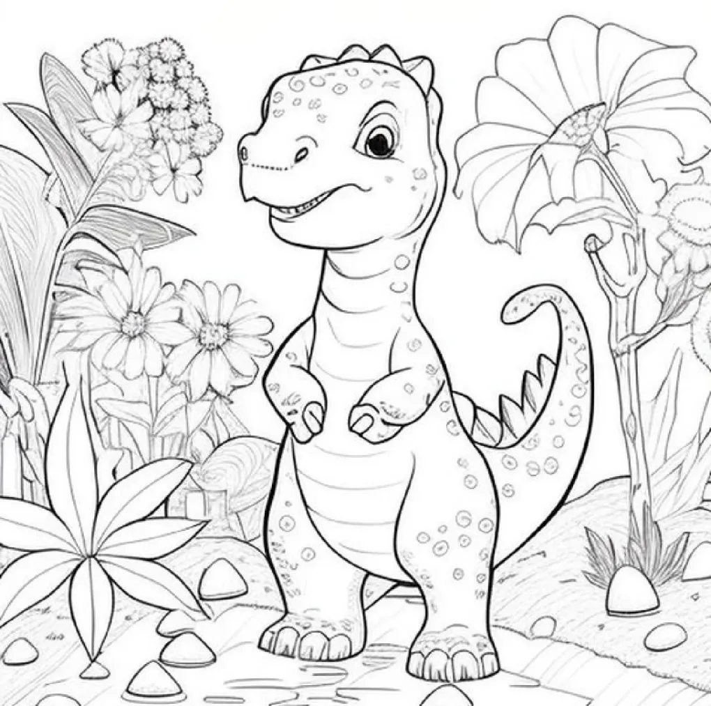 Dinossaurs coloring page (44)