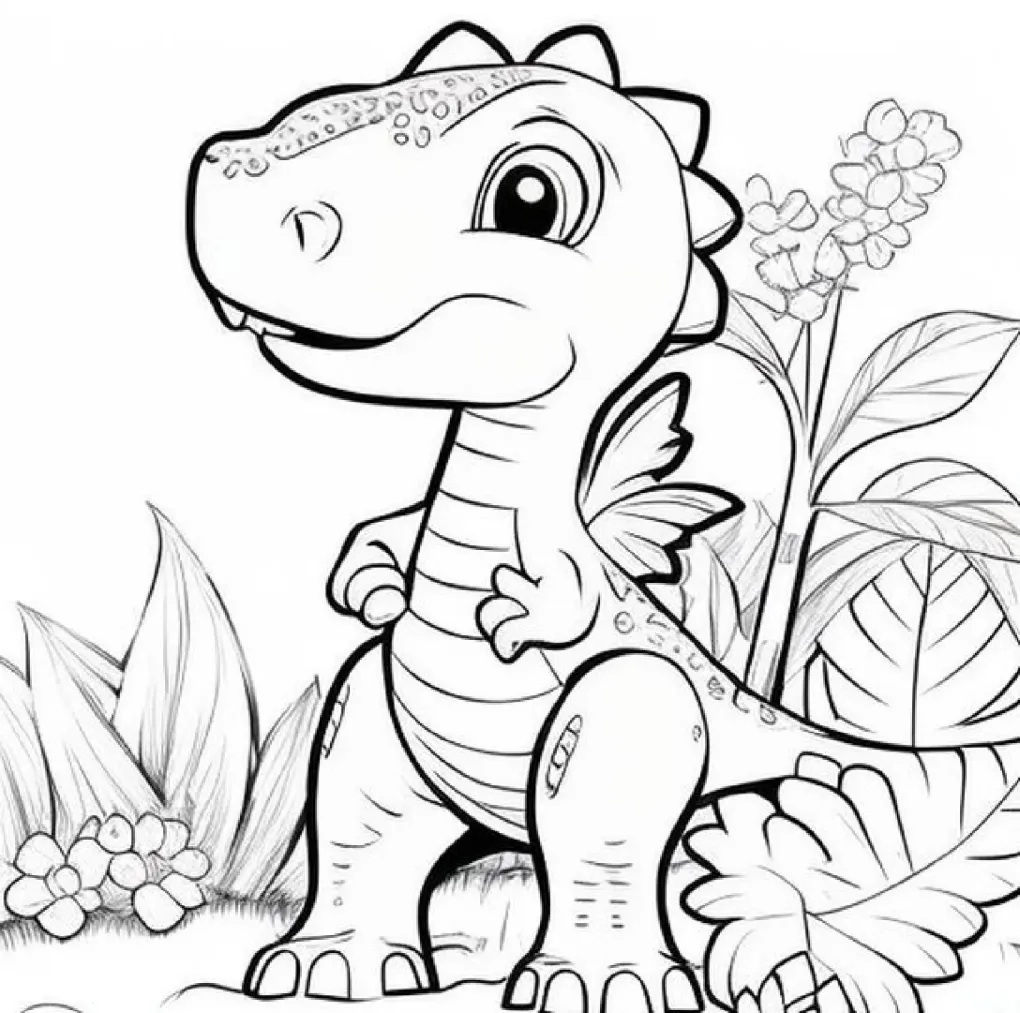 Dinossaurs coloring page (46)