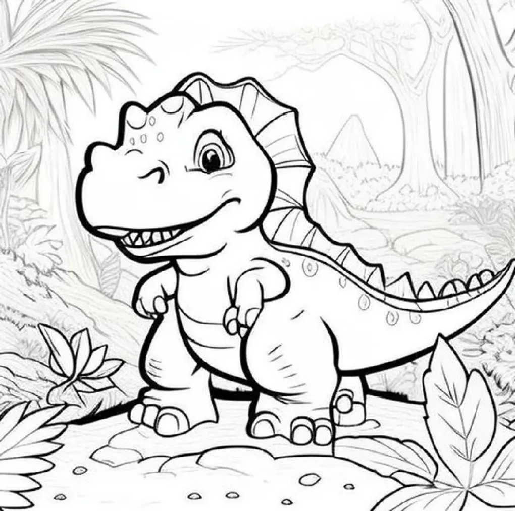 Dinossaurs coloring page (47)