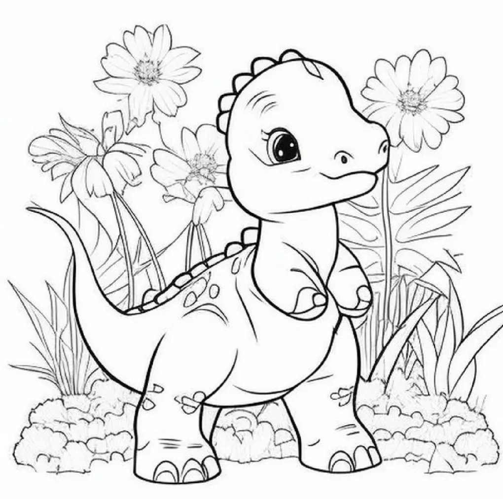 Dinossaurs coloring page (48)