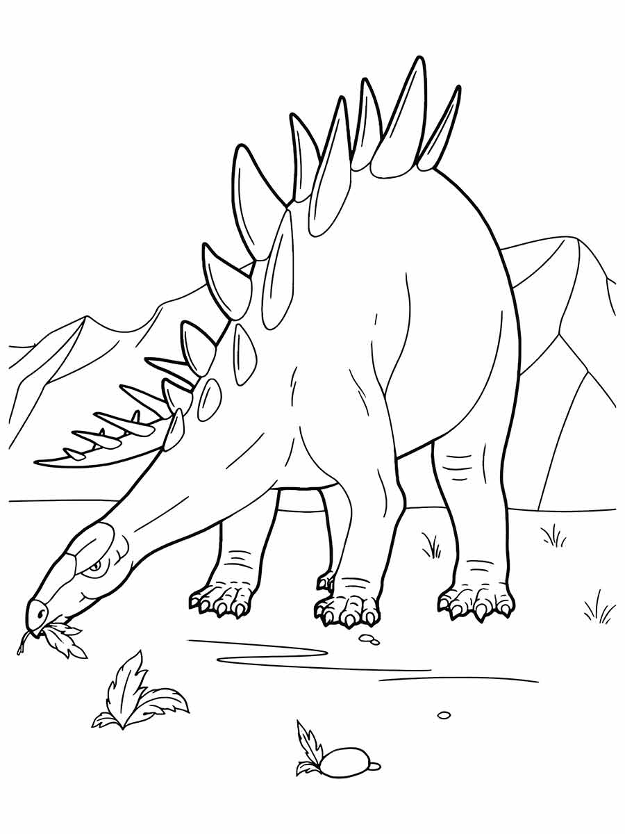 Dinossaurs coloring page (5)