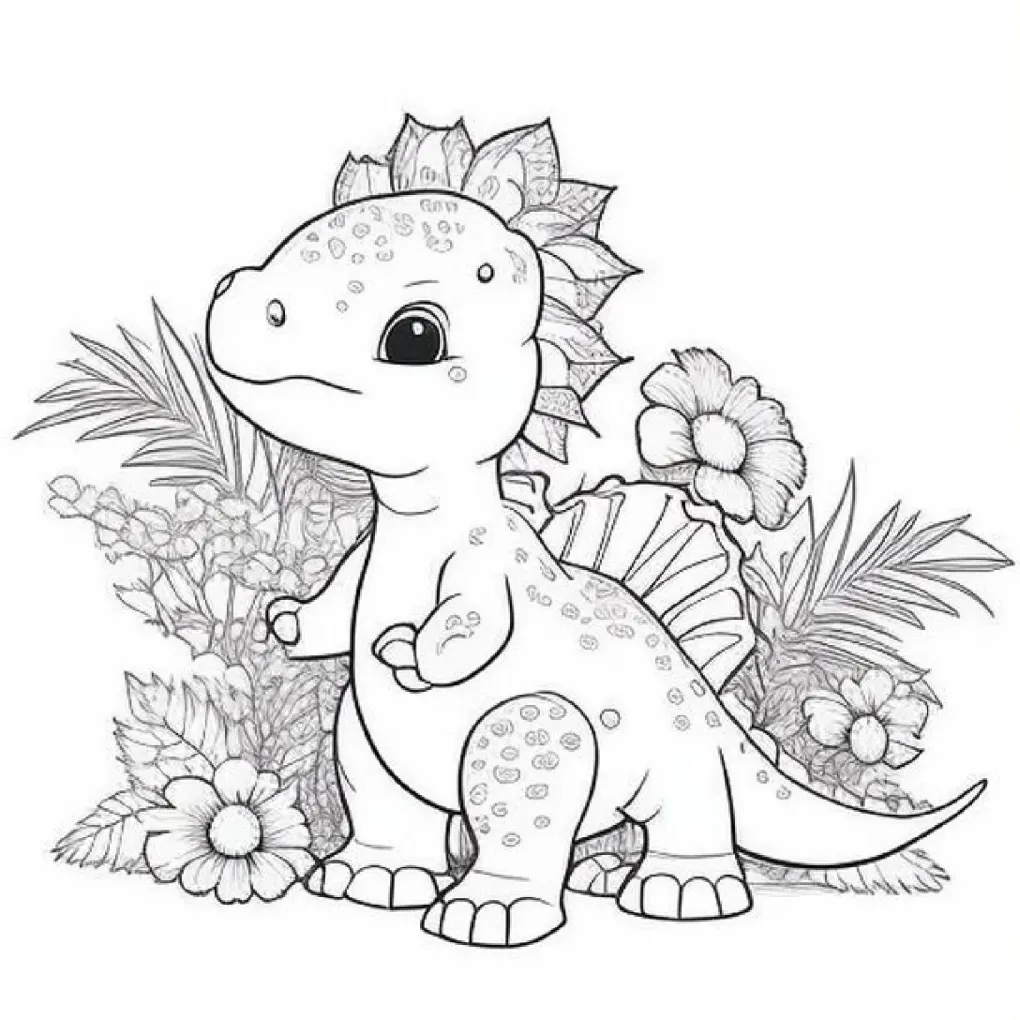 Dinossaurs coloring page (5)