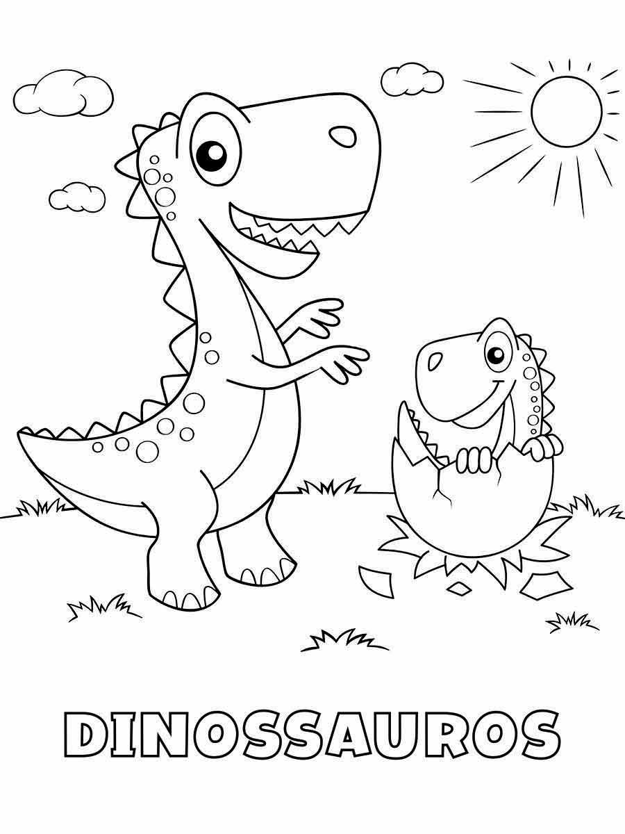 Dinossaurs coloring page (52)